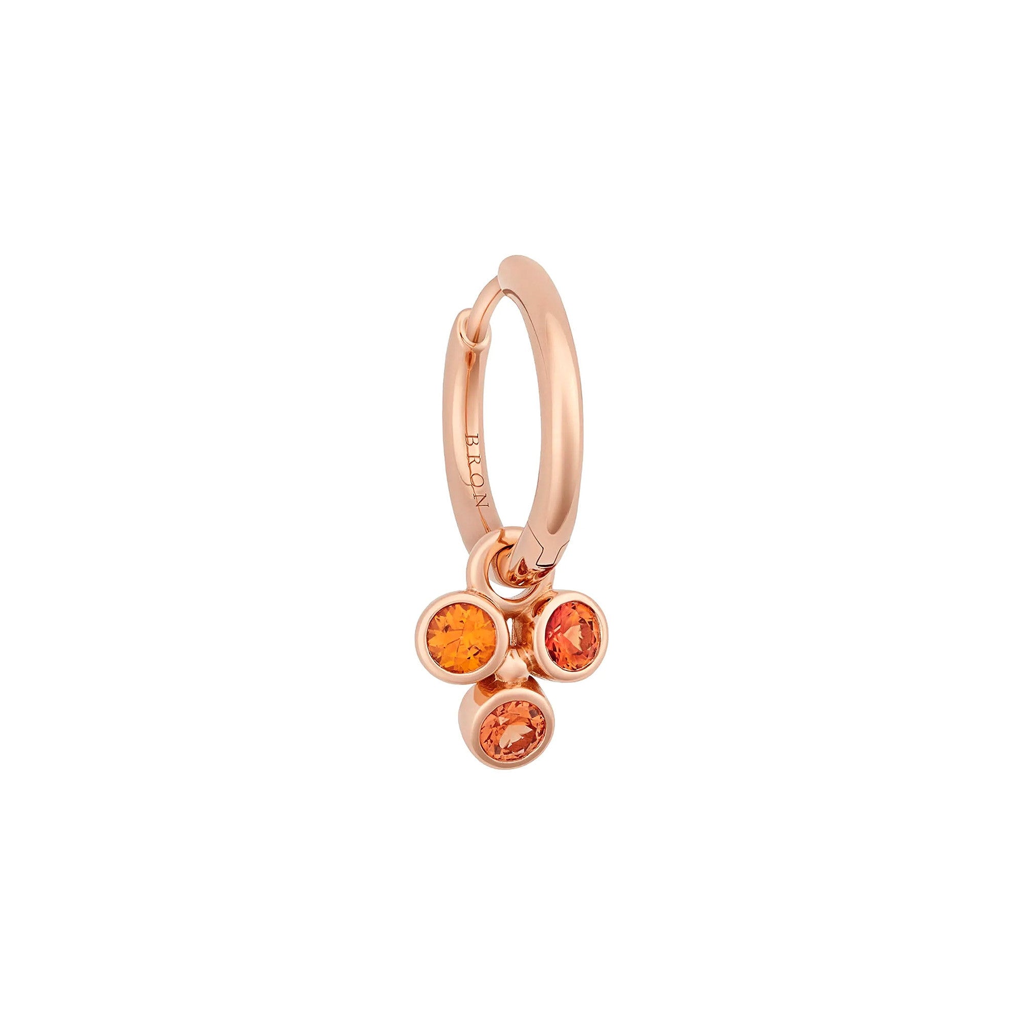 Bron Confetti Einhänger (8OR4870OK) aus Roségold mit Diamant und Saphir