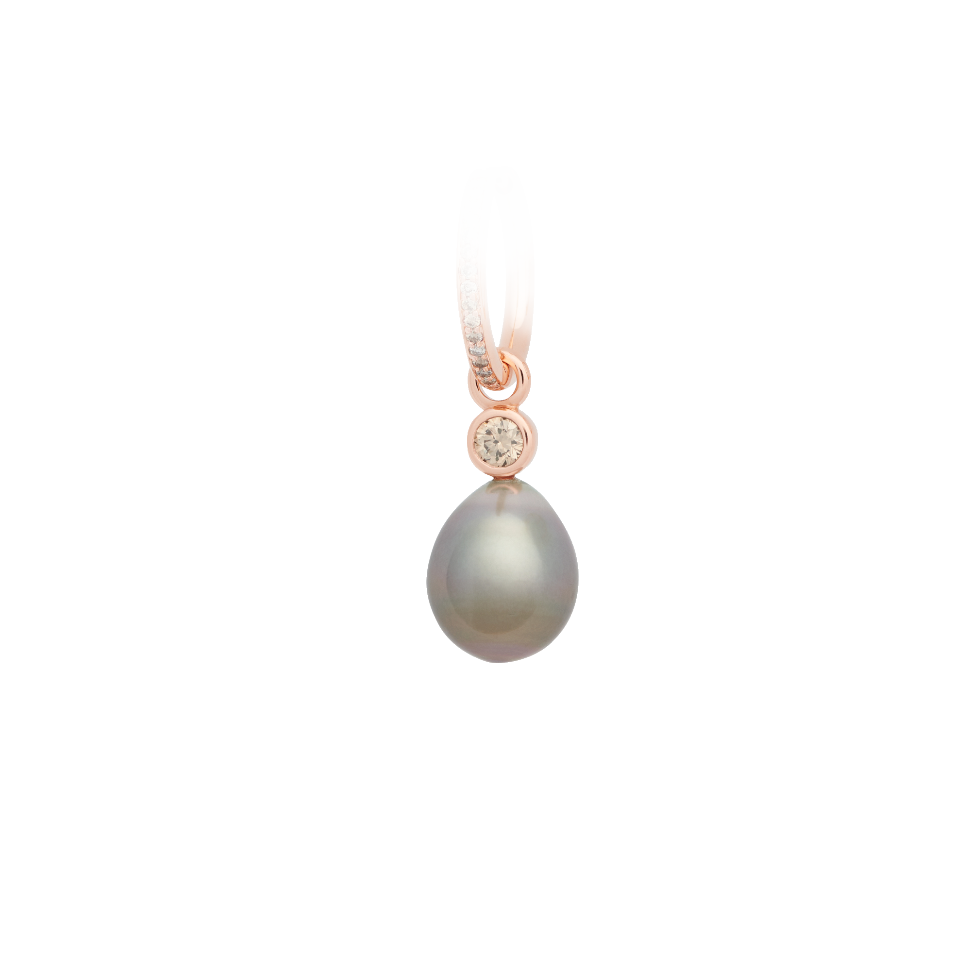Bron Confetti Ohrschmuck (8OR4887CBRTHD10) aus Roségold mit Diamant