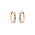 Bron Confetti Ohrschmuck (8OR4899WAVE) aus Roségold mit Saphir