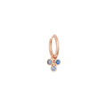 Bron Confetti Ohrschmuck (Einzelstück) (8OR4870CS-SET) aus Roségold mit Diamant und Saphir