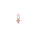 Bron Confetti Ohrschmuck (8OR4870LK-SET) aus Roségold mit Diamant und Saphir