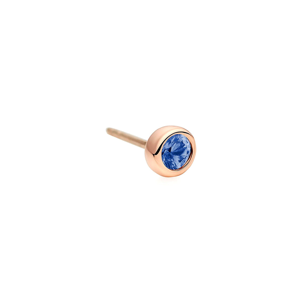 Bron Confetti Ohrstecker (8OR4877CS) aus Roségold mit Saphir