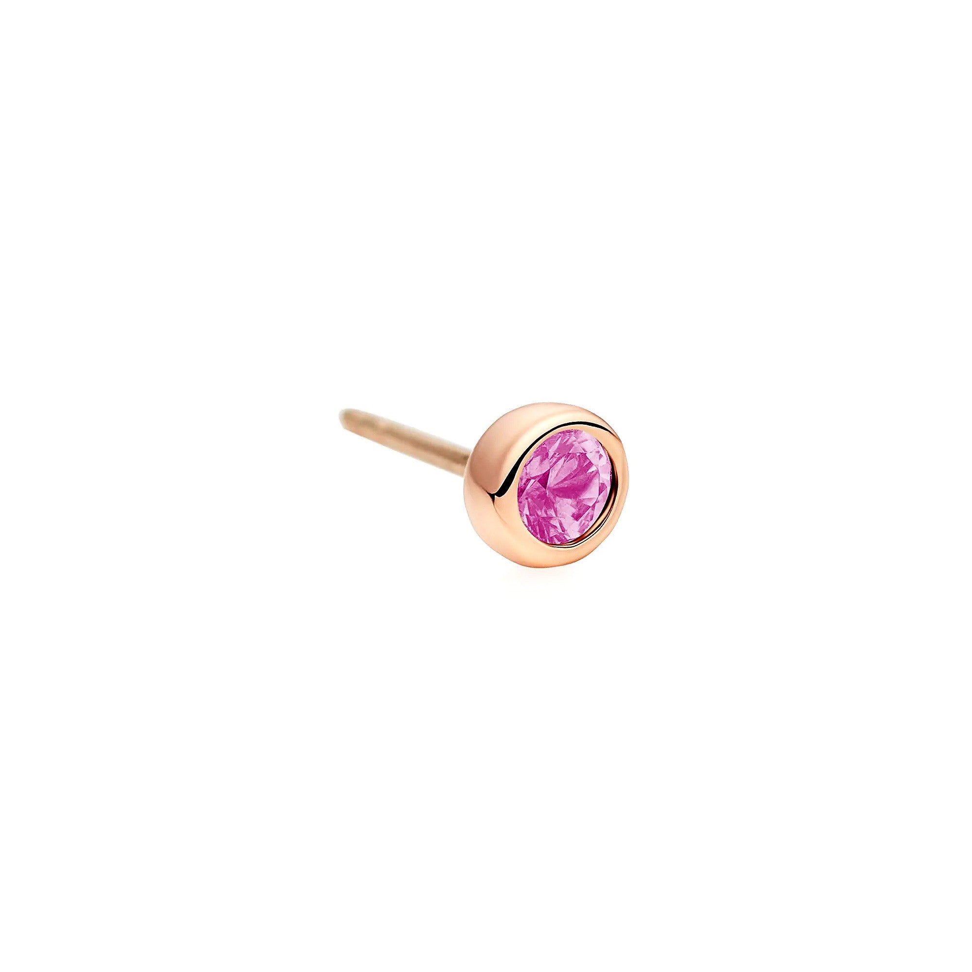 Bron Confetti Ohrstecker (8OR4877RK) aus Roségold mit Saphir