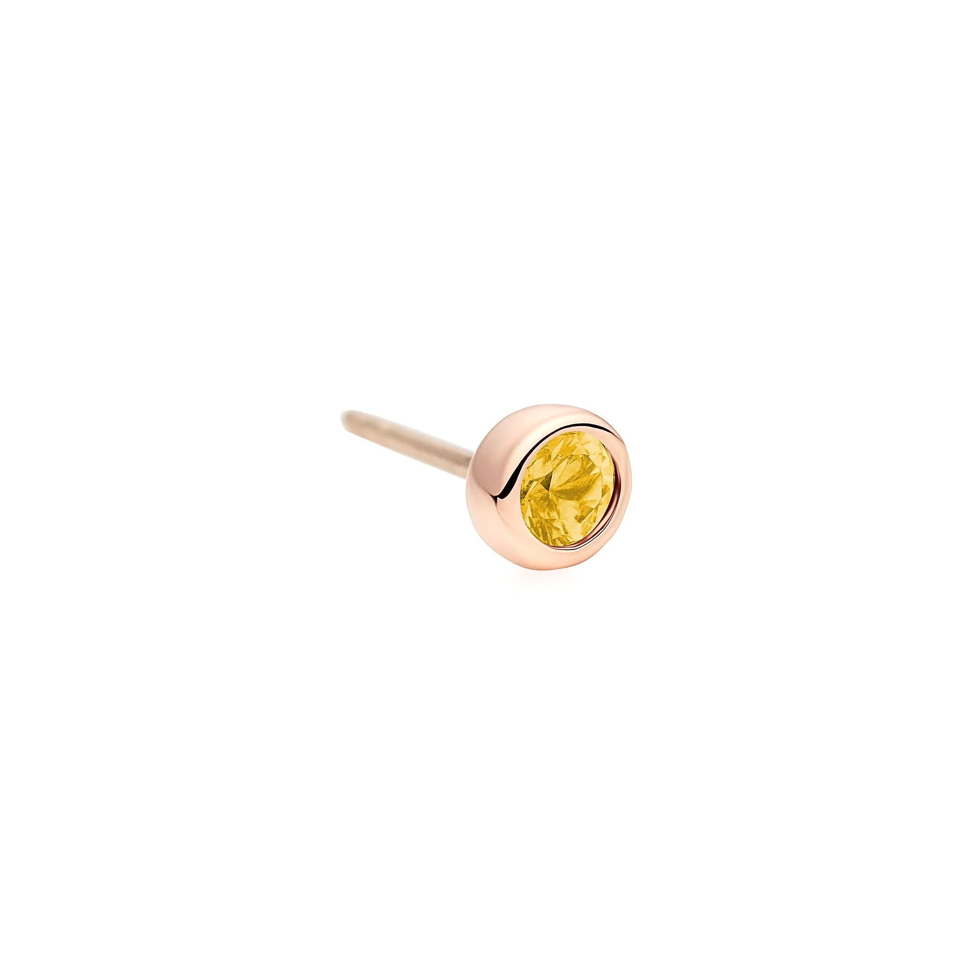 Bron Confetti Ohrstecker (8OR4877YK) aus Roségold mit Saphir