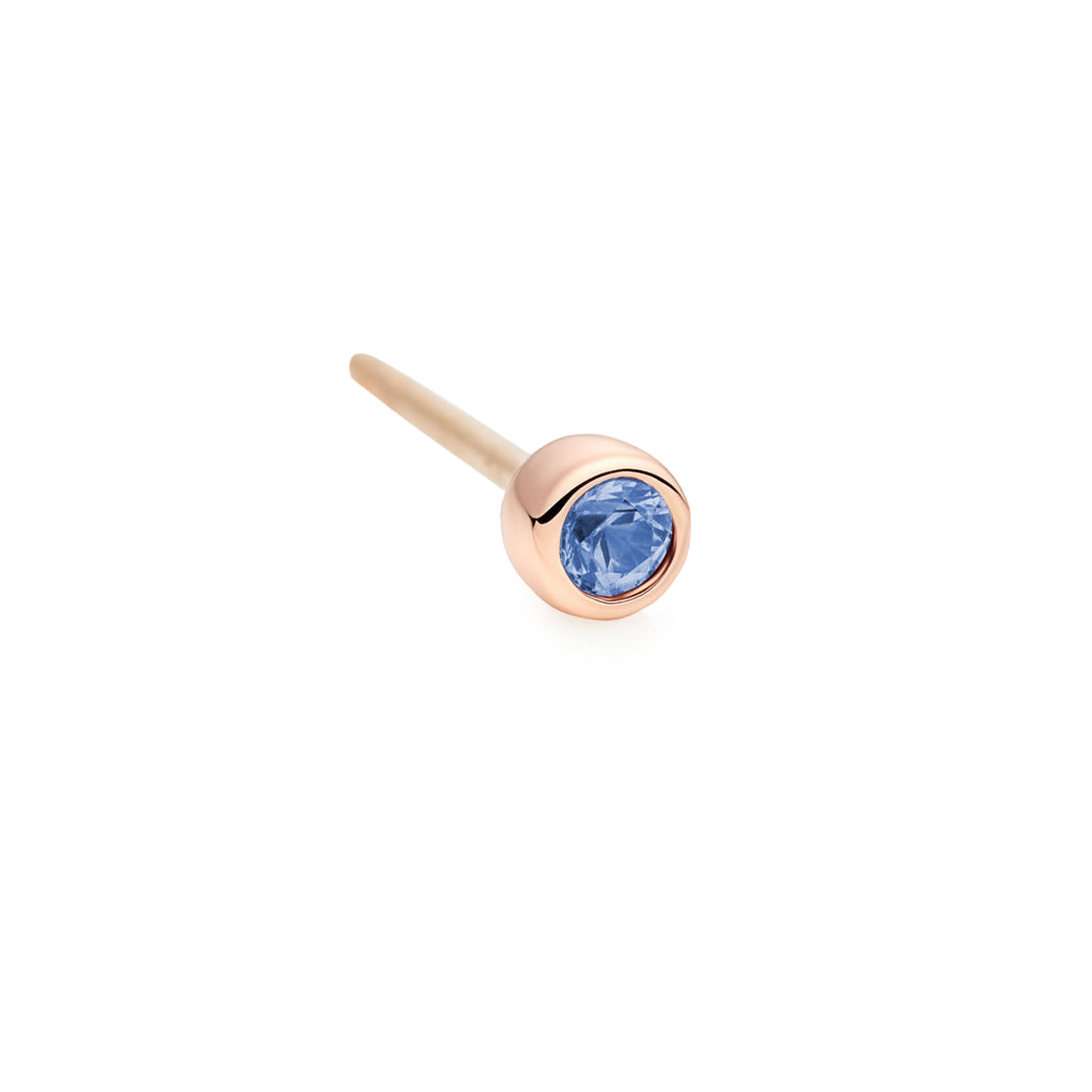 Bron Confetti Ohrstecker (8OR4879CS) aus Roségold mit Saphir