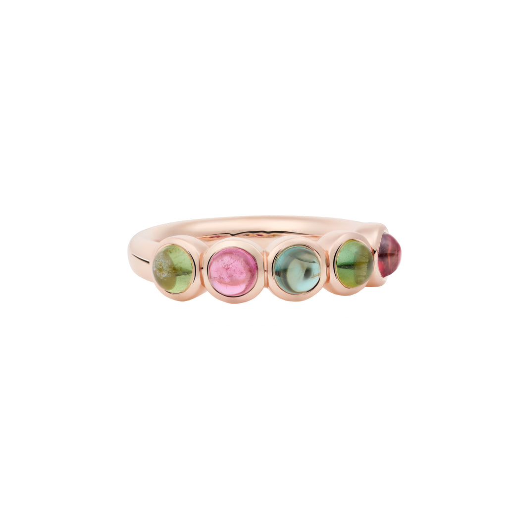 Bron Confetti Ring - 8RR4866MTC/1 (1) aus Roségold mit Turmalin