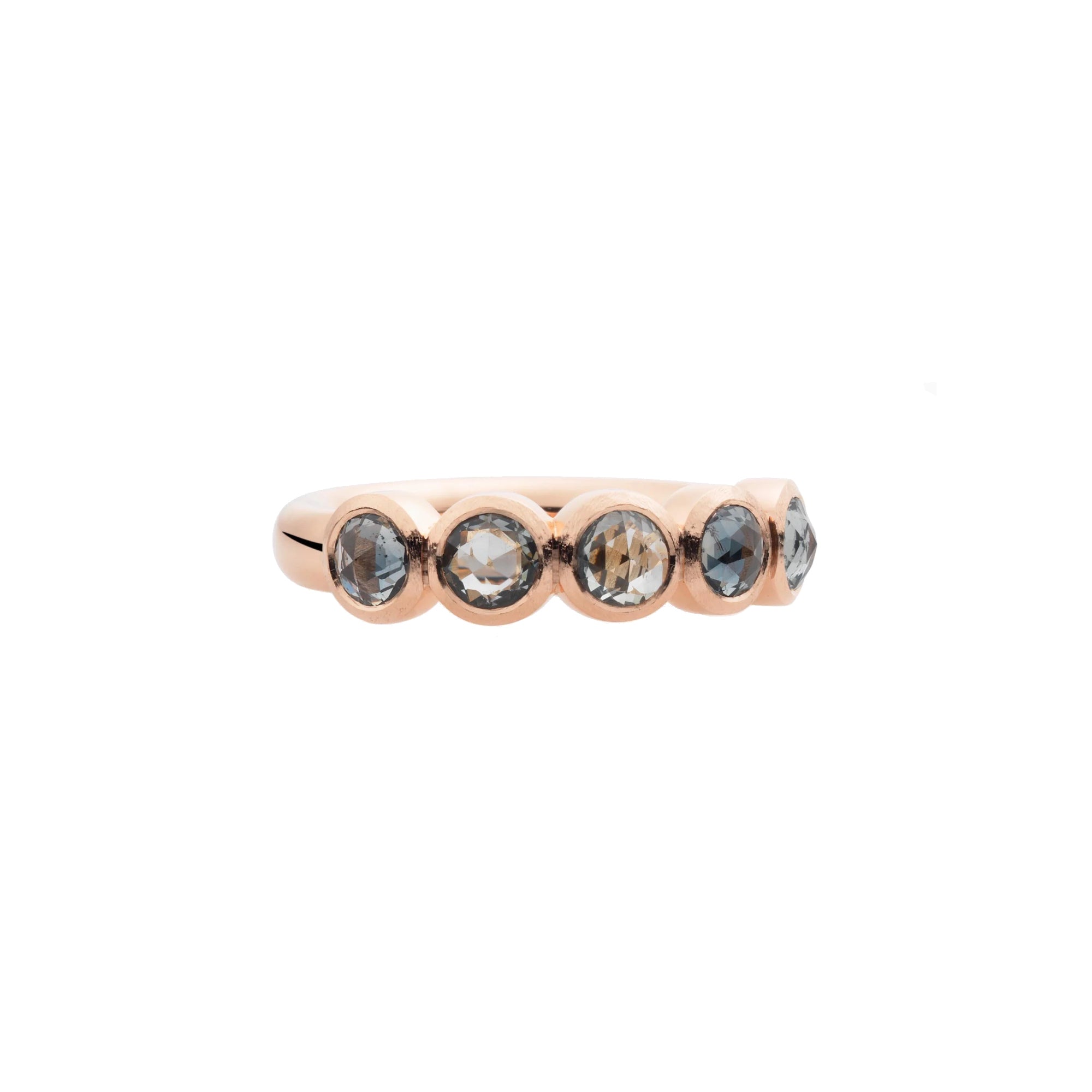 Bron Confetti Ring (8RR4866SAR1) aus Roségold mit Saphir