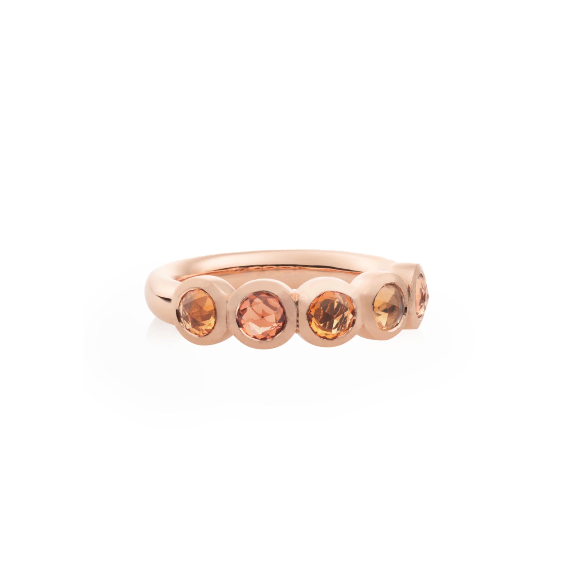 Bron Confetti Ring (8RR4866SAR2) aus Roségold mit Saphir