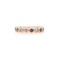 Bron Confetti Ring (8RR4872BRAVO) aus Roségold mit Saphir