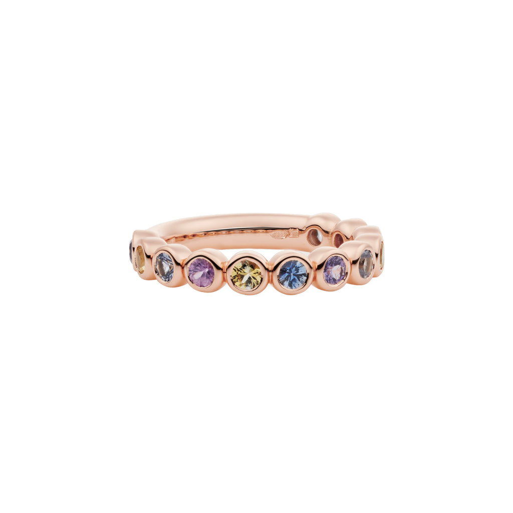 Bron Confetti Ring (8RR4872LIGHT) aus Roségold mit Saphir