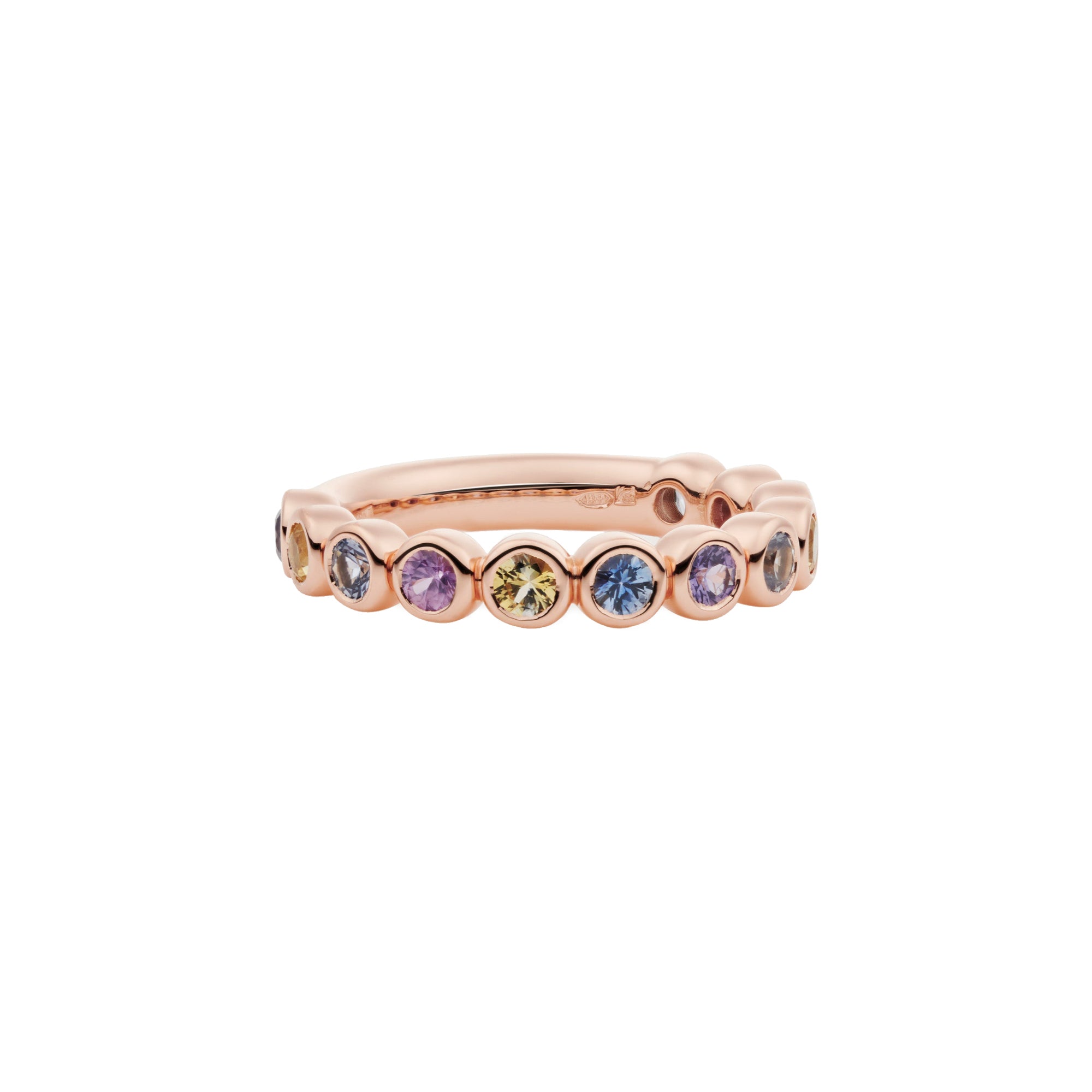 Bron Confetti Ring (8RR4872LIGHT) aus Roségold mit Saphir