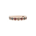 Bron Confetti Ring (8RR4872MAX) aus Roségold mit Diamant und Saphir