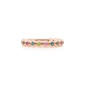 Bron Confetti Ring (8RR4893BRAVO) aus Roségold mit Saphir