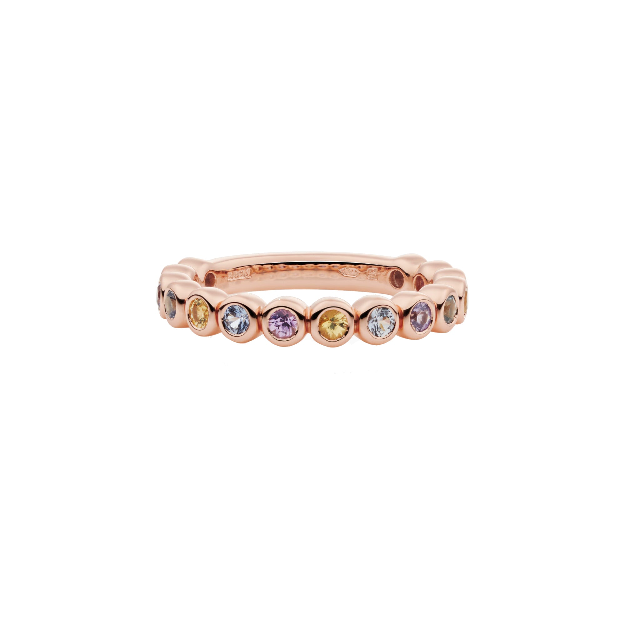 Bron Confetti Ring (8RR4893LIGHT) aus Roségold mit Saphir