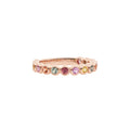 Bron Confetti Ring (8RR4893ZEST) aus Roségold mit Saphir