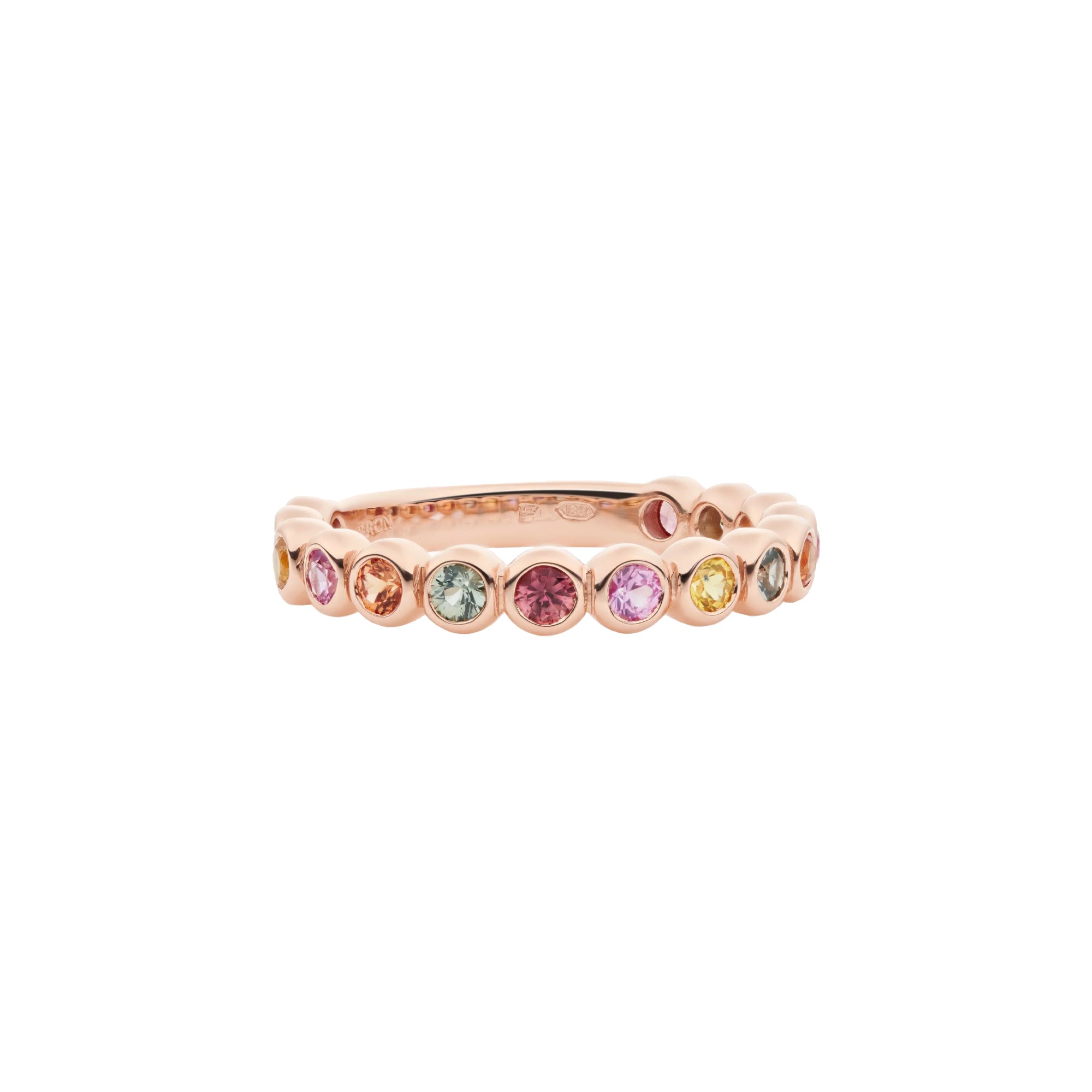 Bron Confetti Ring (8RR4893ZEST) aus Roségold mit Saphir