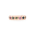 Bron Confetti Ring (8RR4894BRAVO) aus Roségold mit Saphir