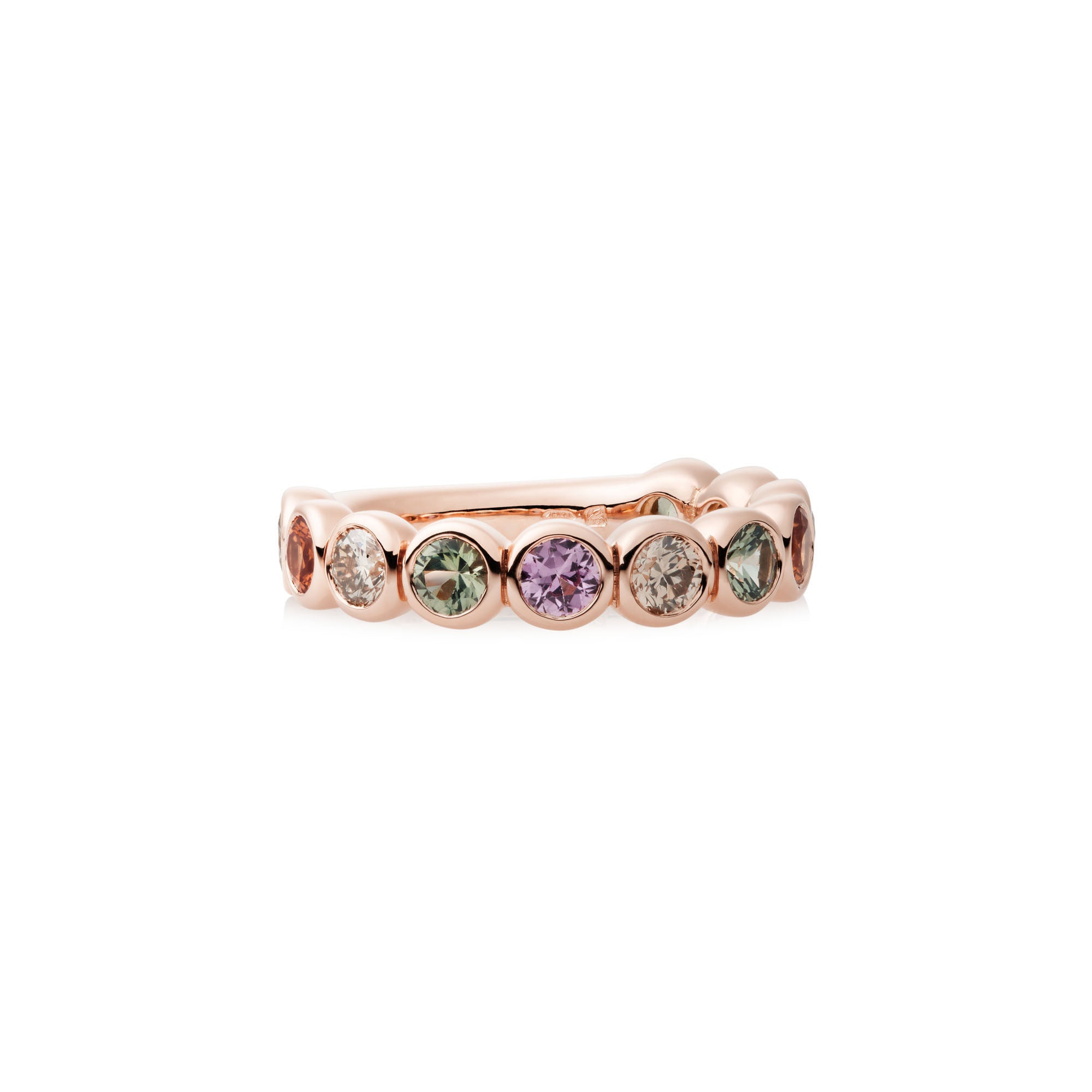 Bron Confetti Ring (8RR4894EDEN) aus Roségold mit Diamant und Saphir
