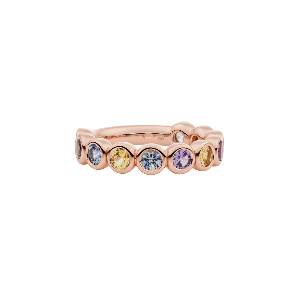 Bron Confetti Ring (8RR4894LIGHT) aus Roségold mit Saphir