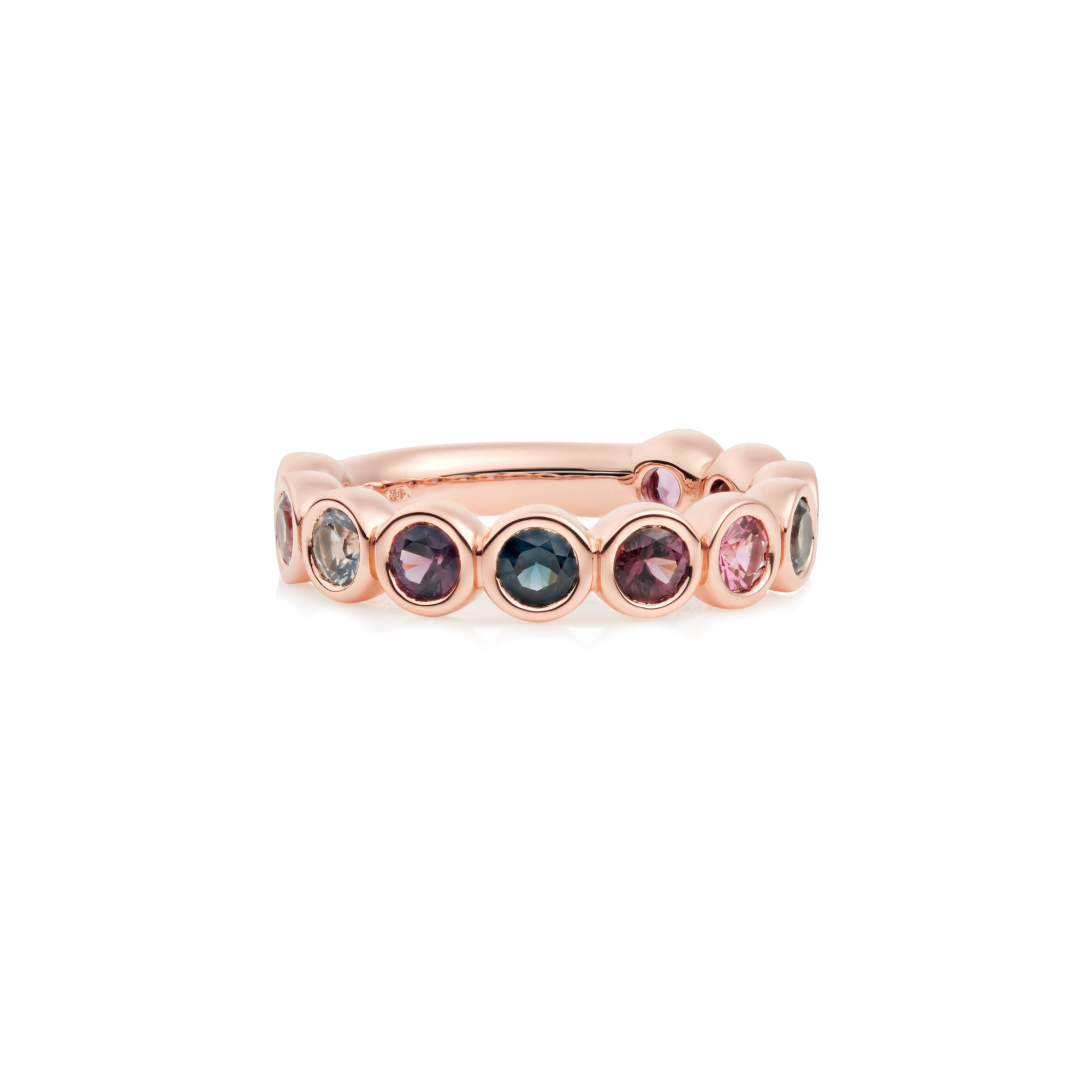 Bron Confetti Ring (8RR4894PLUM) aus Roségold mit Spinell