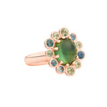 Bron Confetti Ring - 8RR4941GTCMK/1 (1) aus Roségold mit Saphir und Turmalin