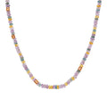 Bron Edelstein Halskette (8CR4417LIGHT) aus Roségold mit Amethyst, Aquamarin und Citrin