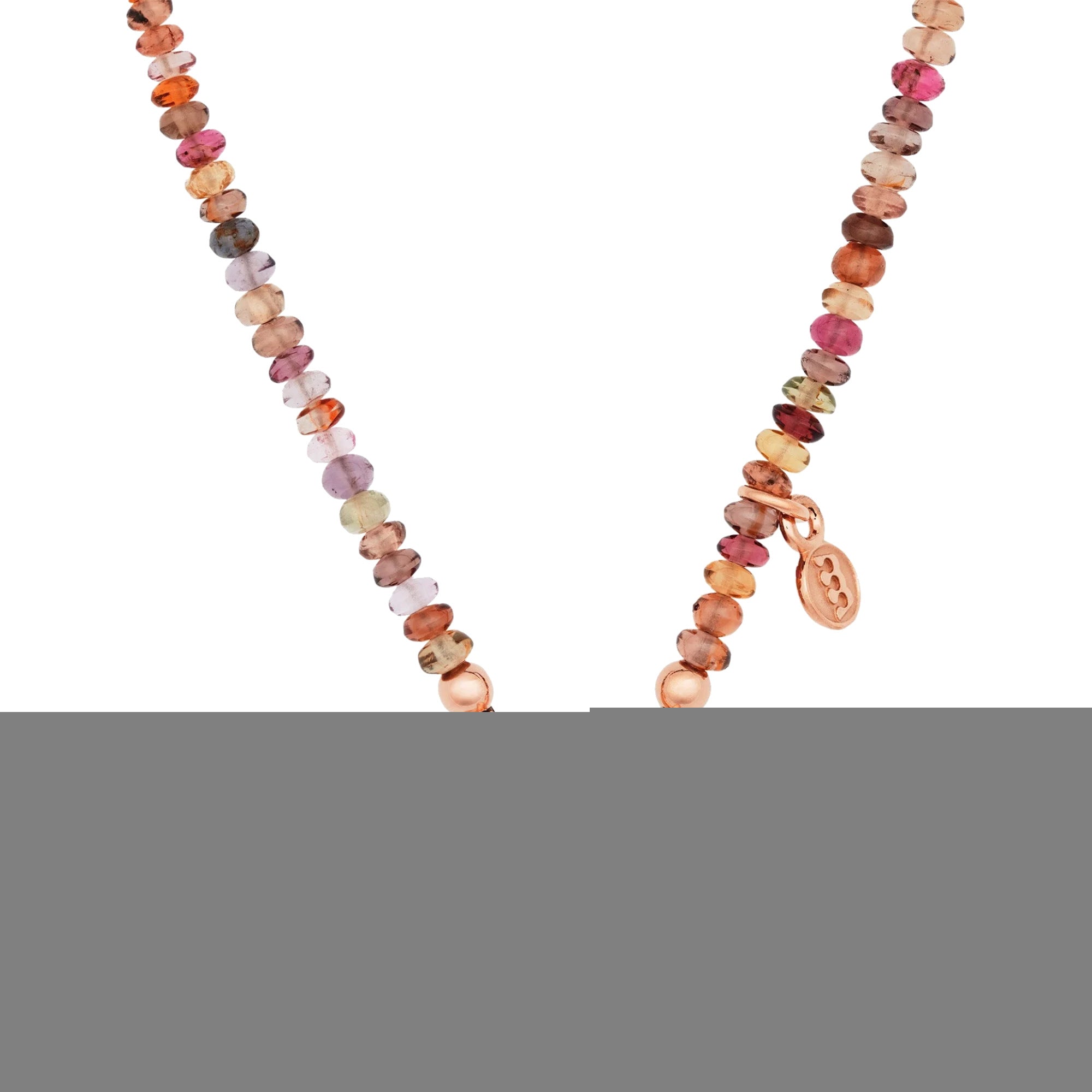 Bron Edelstein Halskette - 8CR4439SP3.0/70 (70) aus Roségold mit Spinell