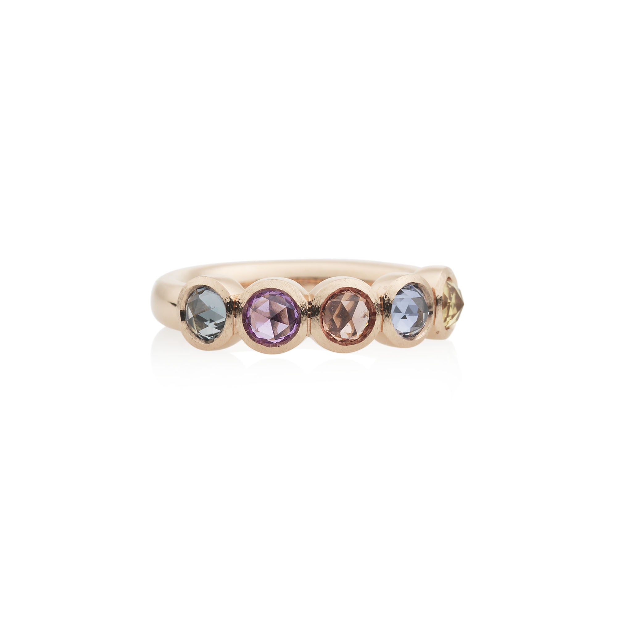 Bron Full Circle Ring (2RR4866SMR2) aus Roségold mit Saphir