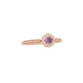 Bron Full Circle Ring (2RR4901SMBR) aus Roségold mit Diamant und Saphir