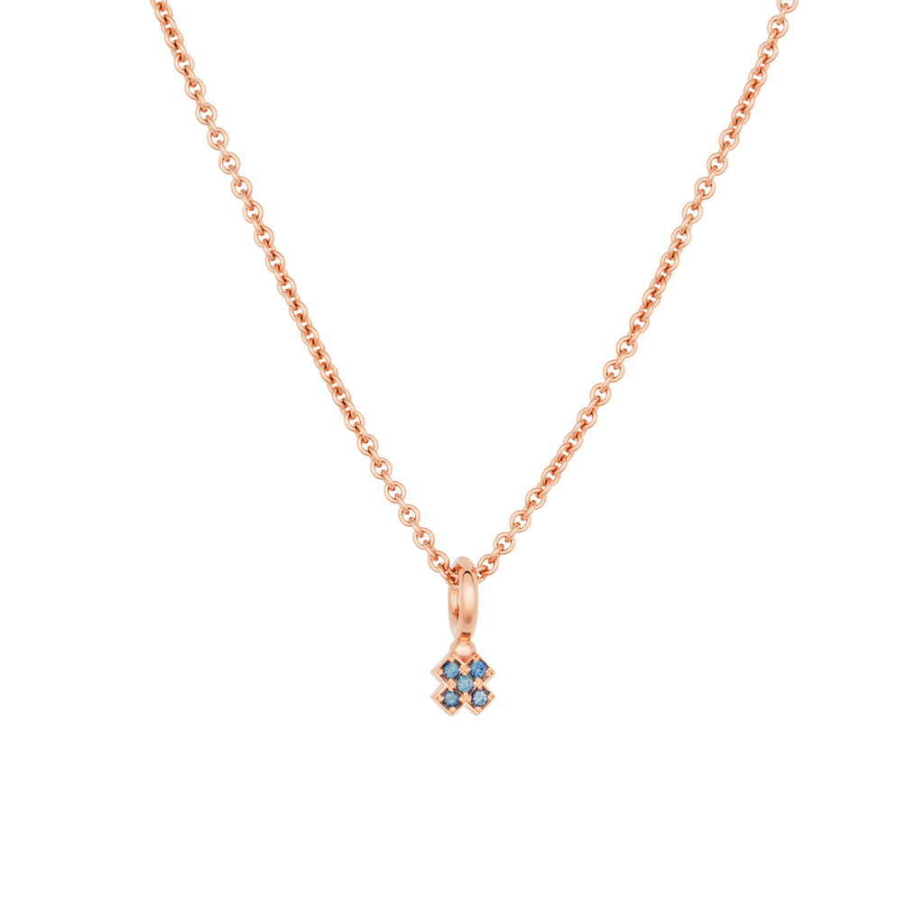 Bron Joy Anhänger (8HR3416NK) aus Roségold mit Saphir