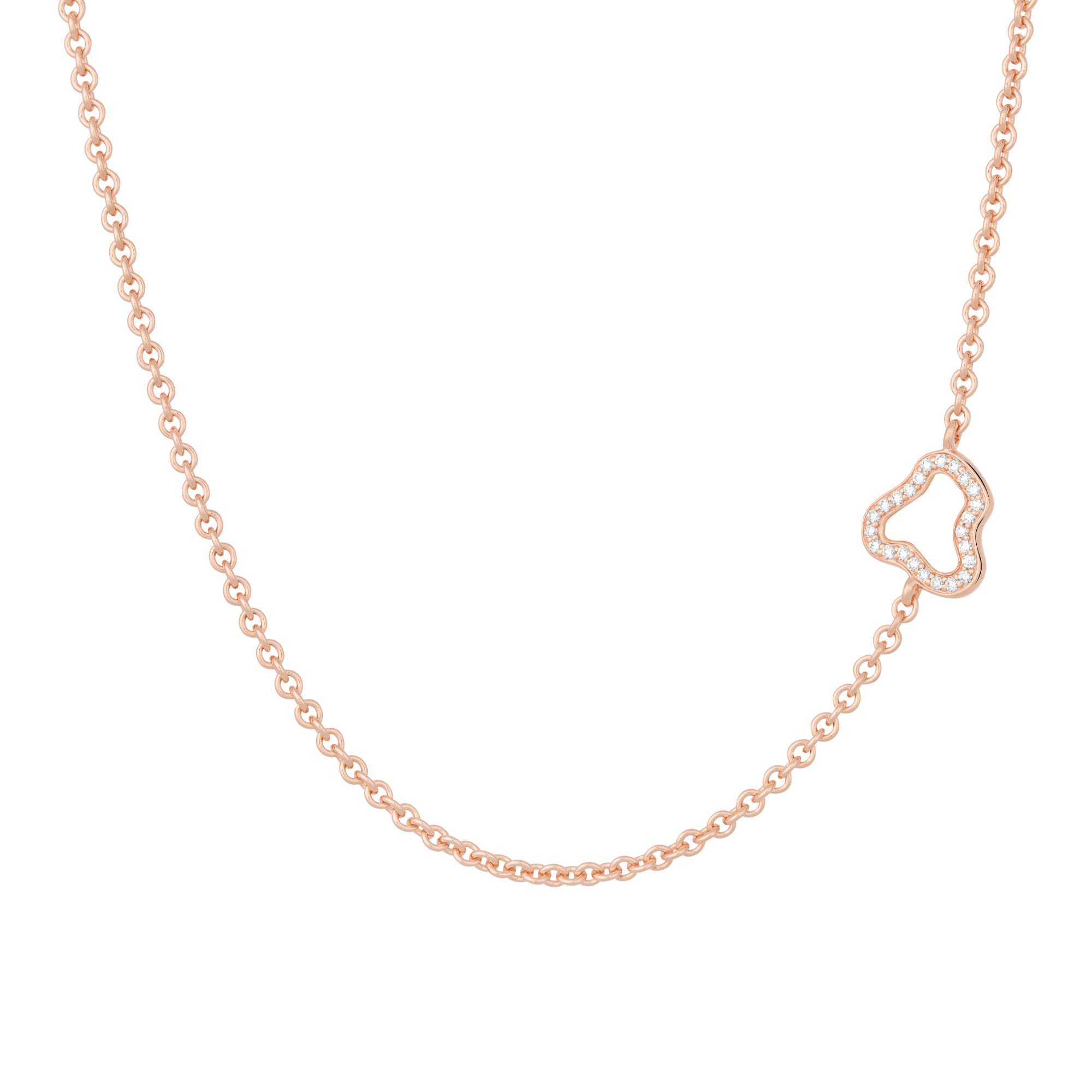Bron Joy Cloud Halskette (8CR445645BR) aus Roségold mit Diamant