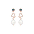 Bron Joy Cloud Ohrschmuck (8OR4920TLCBRZZB9) aus Roségold mit Diamant und Topas