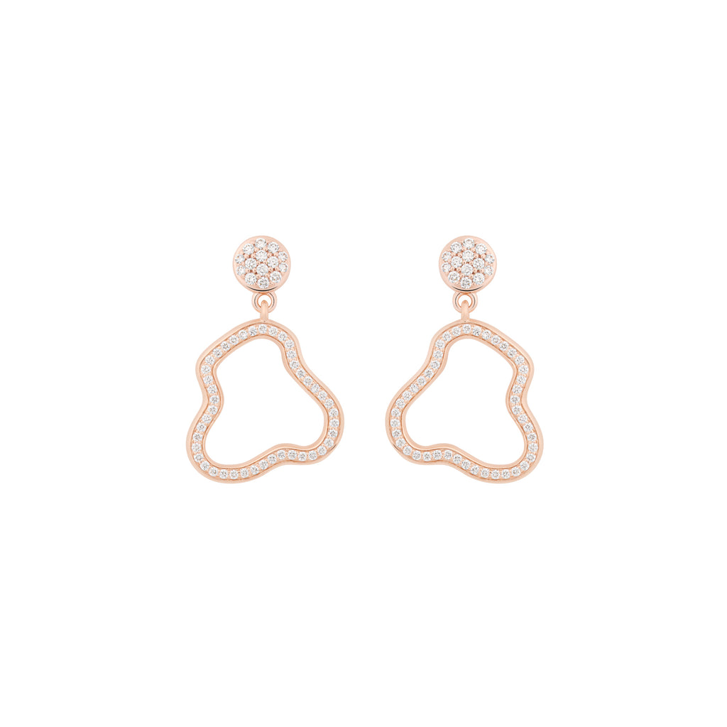 Bron Joy Cloud Ohrschmuck (8OR4921BR) aus Roségold mit Diamant