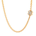 Bron Joy Halskette (8CG440145BR) aus Gelbgold mit Diamant