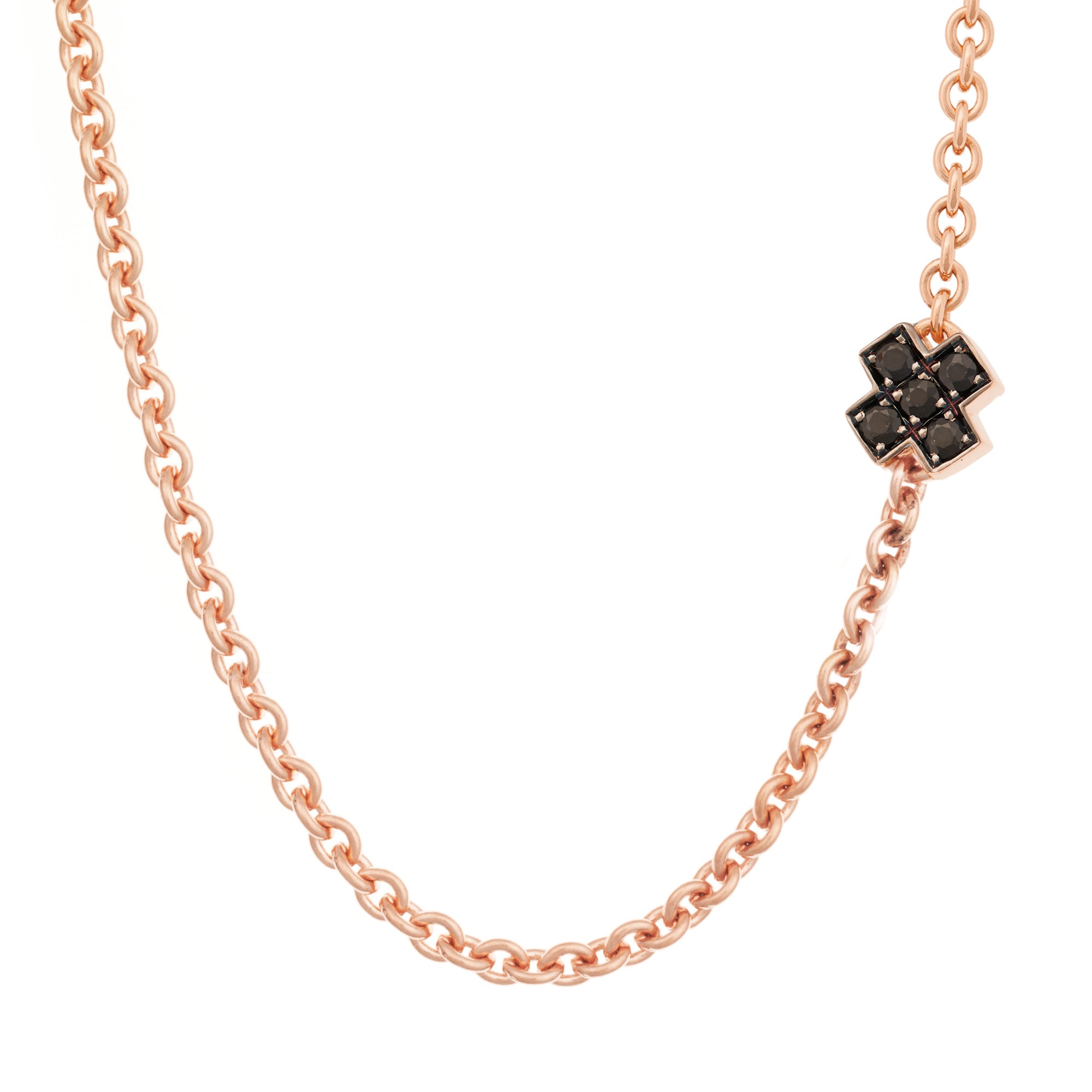 Bron Joy Halskette (8CR440145ZK) aus Roségold mit Saphir