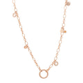 Bron Joy Halskette (8CR443555BRXMK) aus Roségold mit Diamant und Saphir