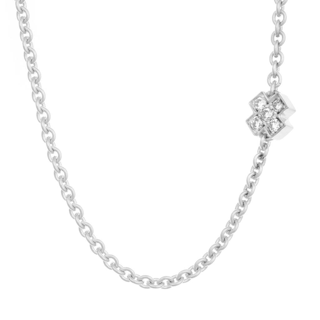 Bron Joy Halskette (8CW440145BR) aus Weißgold mit Diamant