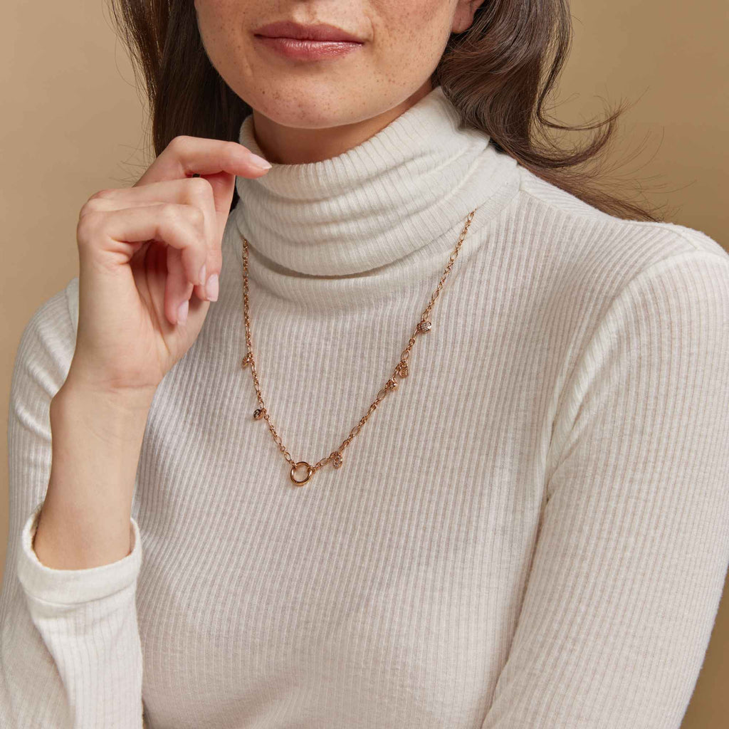 Bron Joy Halskette - 8CR443555BRX/1 (1) aus Roségold mit Diamant