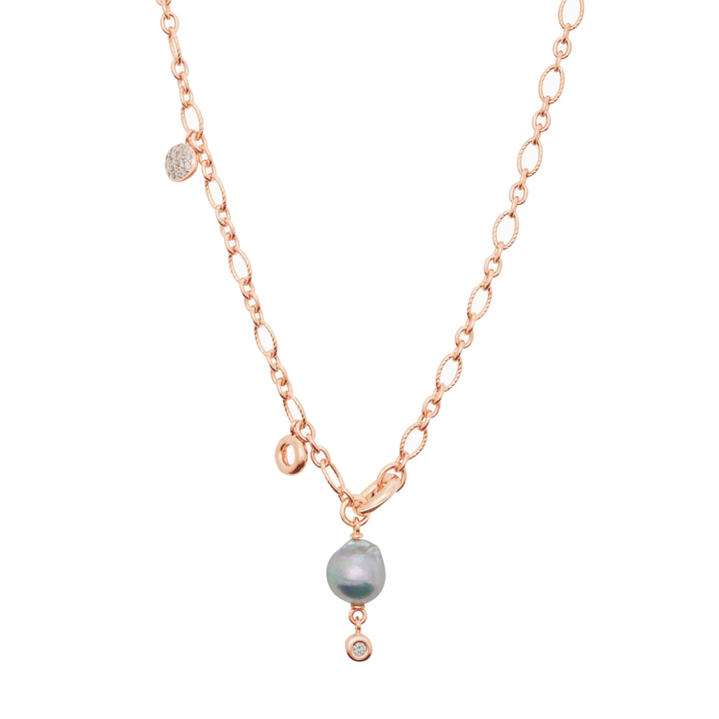 Bron Joy Halskette (8CR444490AKB9BR) aus Roségold mit Diamant