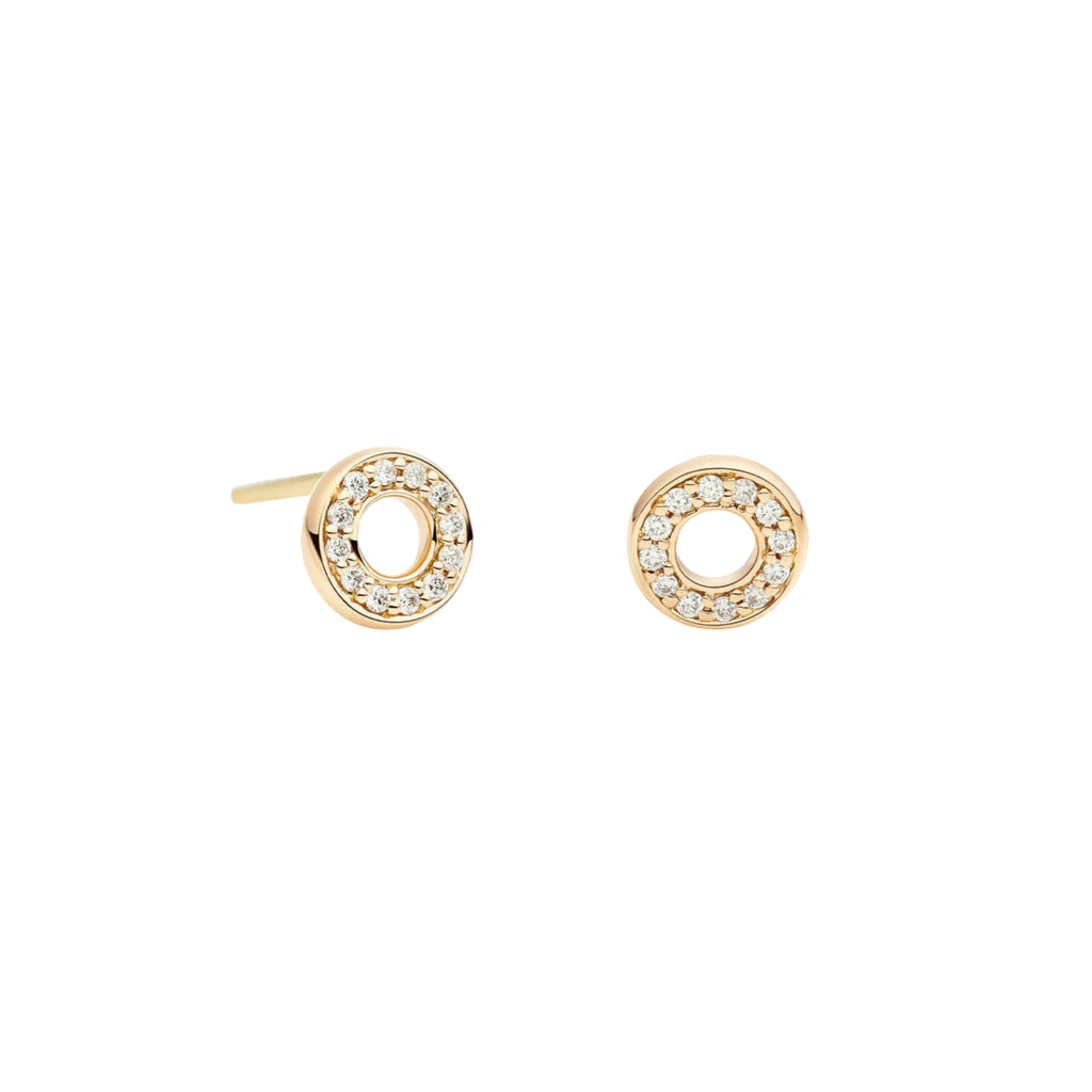 Bron Joy Ohrstecker (8OG4880BR) aus Gelbgold mit Diamant