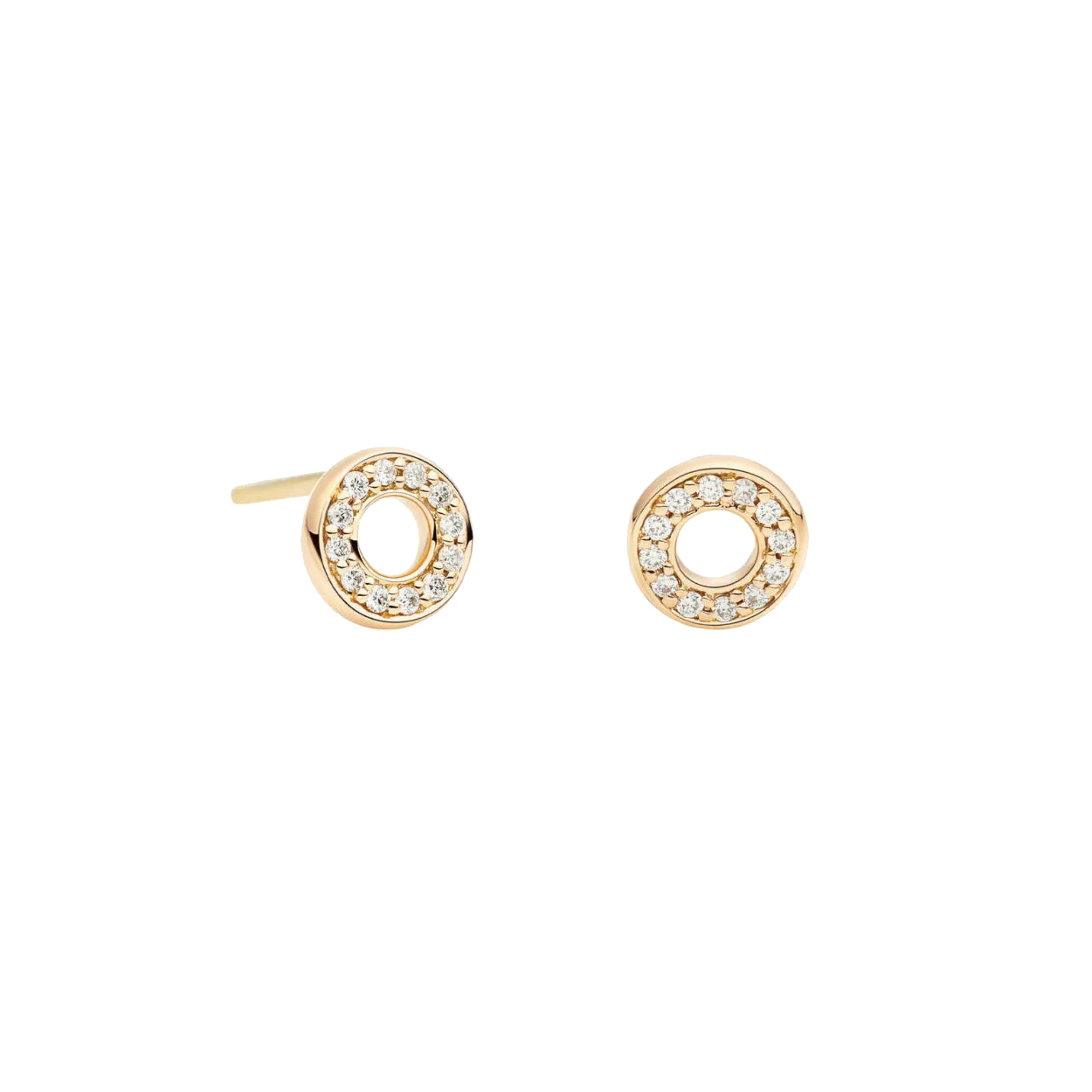Bron Joy Ohrstecker (8OG4880BR) aus Gelbgold mit Diamant