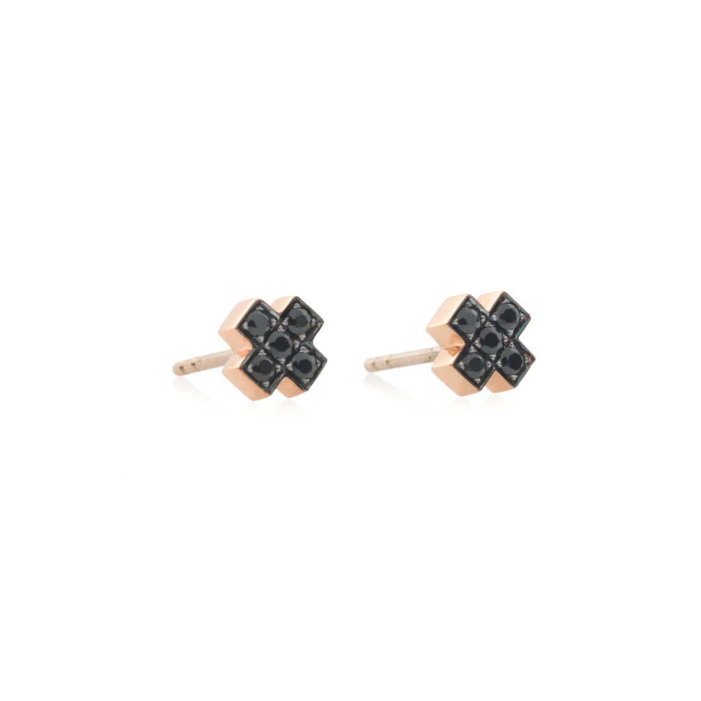 Bron Joy Ohrstecker (8OR4805ZK) aus Roségold mit Saphir