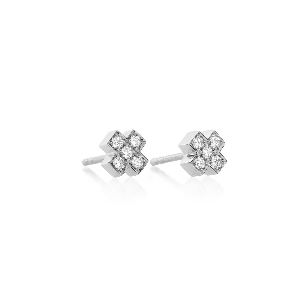 Bron Joy Ohrstecker (8OW4805BR) aus Weißgold mit Diamant