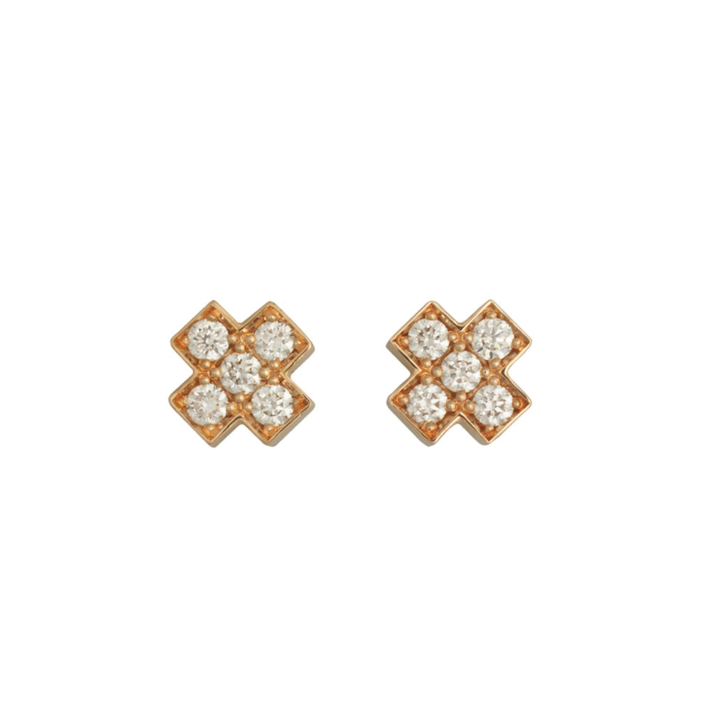 Bron Joy Ohrstecker (8OR4805BR) aus Roségold mit Diamant