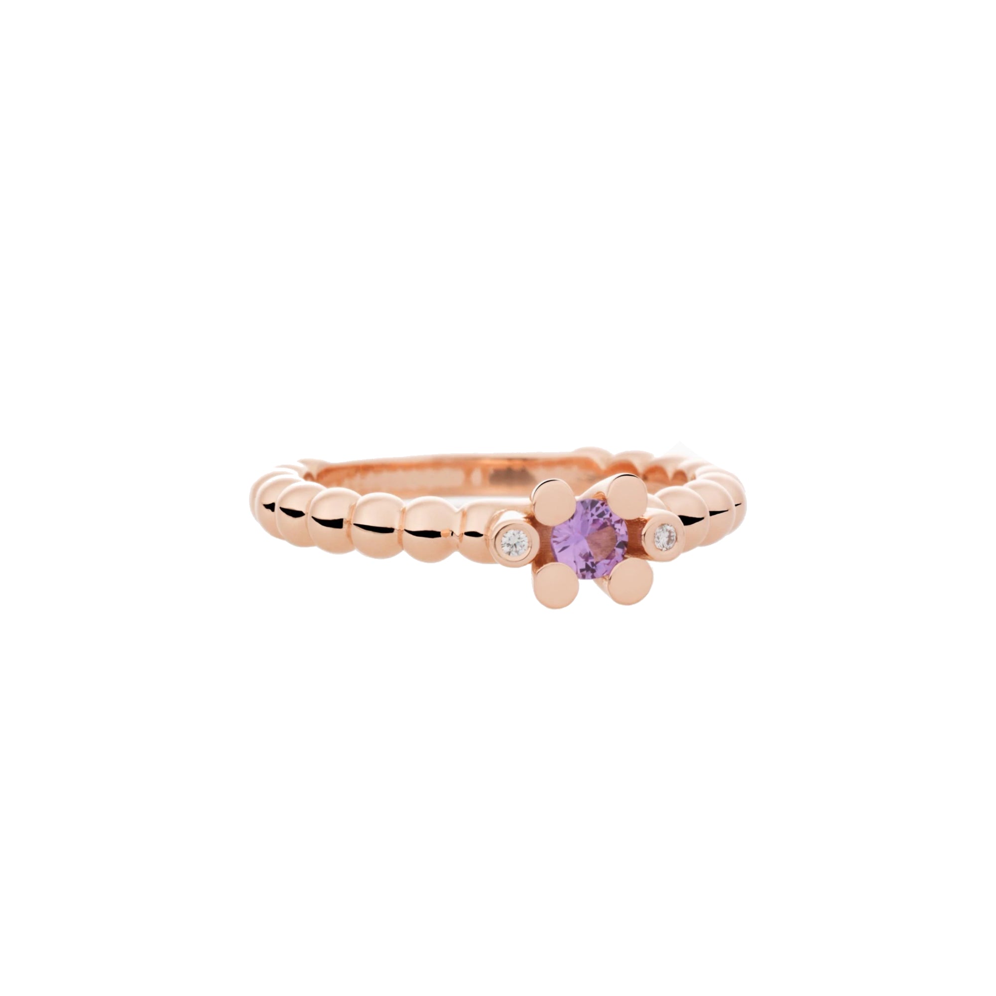 Bron Joy Ring (8RR4827RKBR) aus Roségold mit Diamant und Saphir