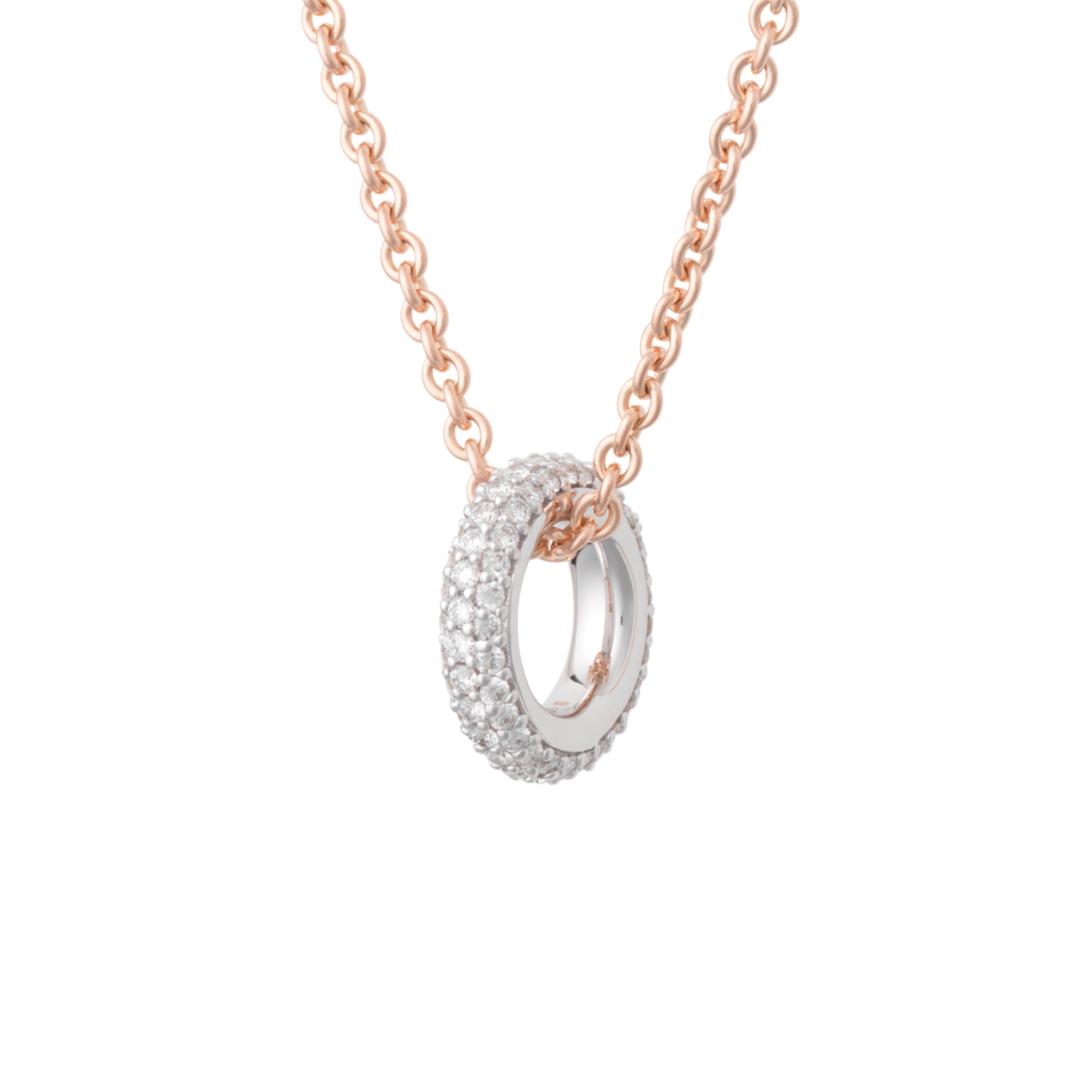 Bron Lux Anhänger (7HW3412BR) aus Roségold mit Diamant
