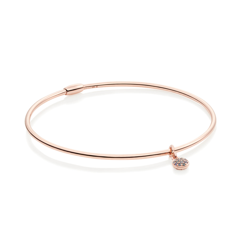 Bron Lux Armreif (8AR4038CBRNK) aus Roségold mit Diamant und Saphir