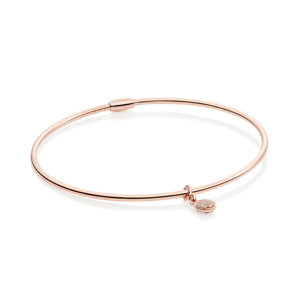 Bron Lux Armreif (8AR4038CBRNK) aus Roségold mit Diamant und Saphir