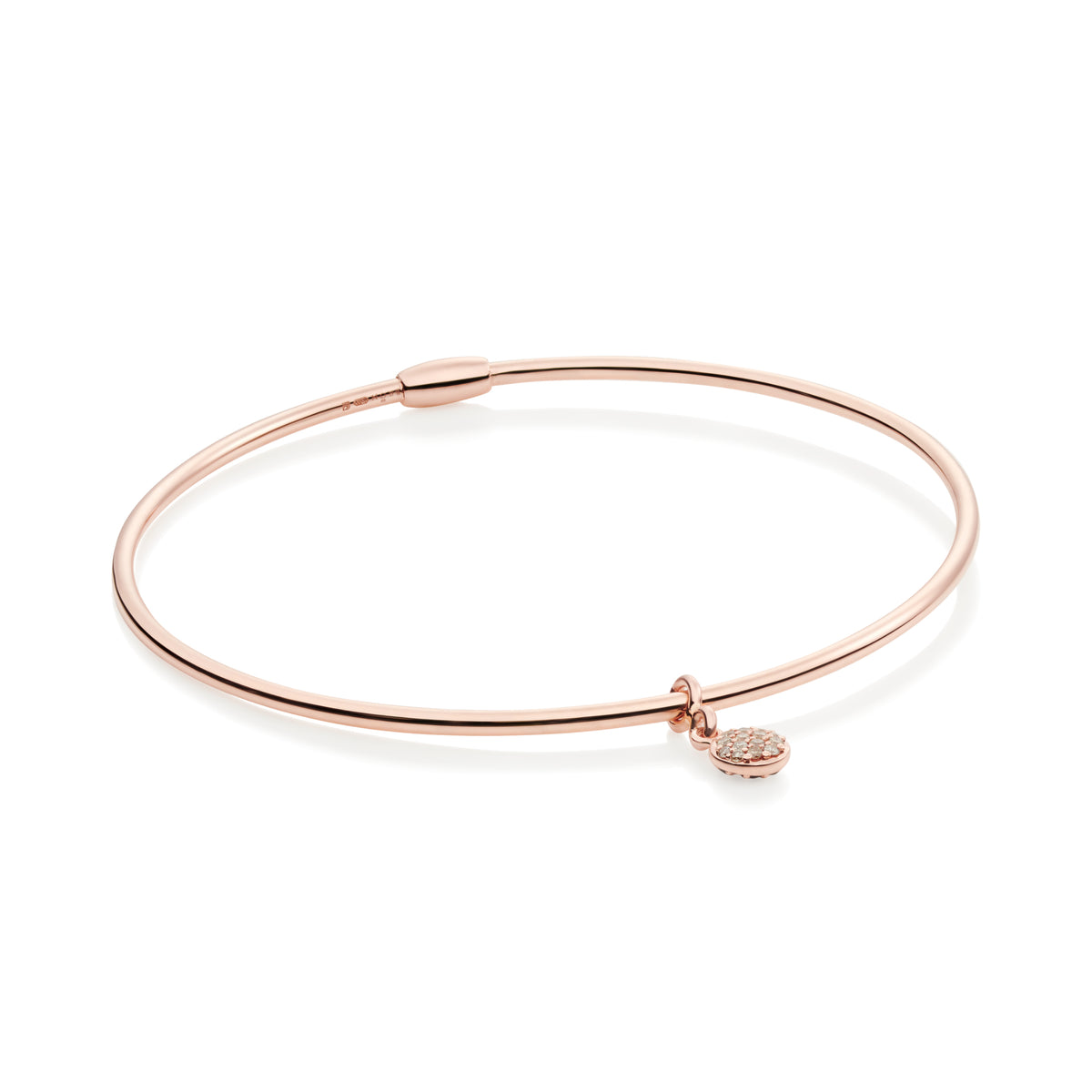 Bron Lux Armreif (8AR4038CBRNK) aus Roségold mit Diamant und Saphir