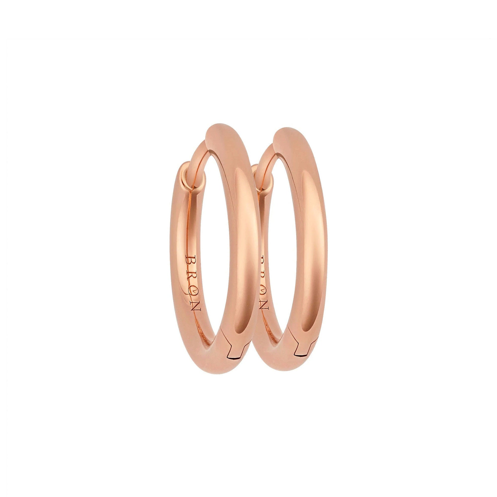 Bron Lux Creolen (7OR477916) aus Roségold mit Diamant